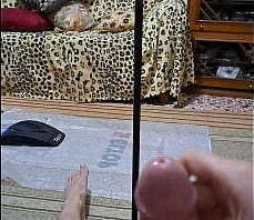 Handjob with my cock