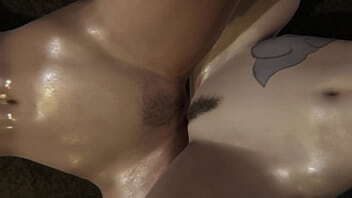 Arcane Jinx Lesbian scissoring pussy licking