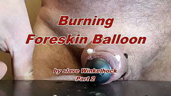 Foreskin balloon for slave Winkelhock Part2