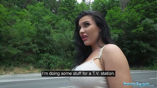 Public Agent hitch-hiker with fabulous boobs fucking dick