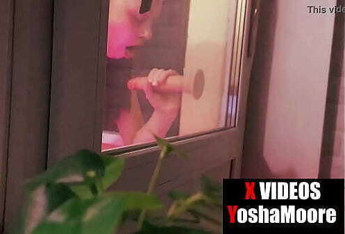 caught step sister blowjob masturbation, closed balcony looks porn, step sister nymphomaniac. step sister