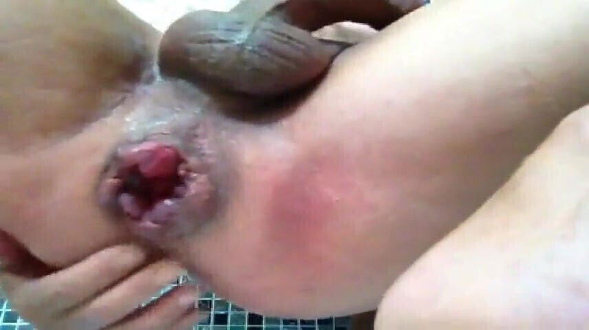 with large cock, soft balls huge rosebud