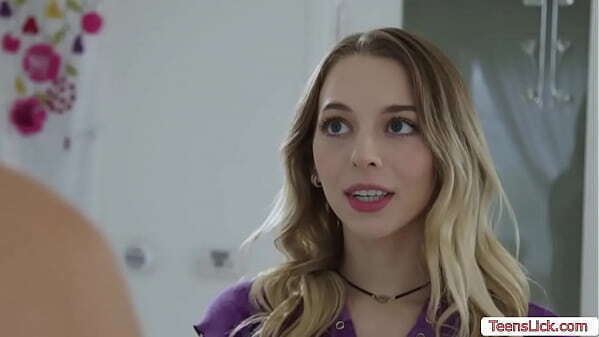 Busty stepmommy licks cute stepteen