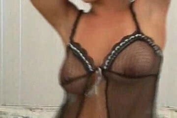 Sexy dance With massive Udders Slip