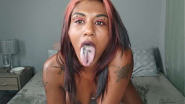 Indian girl Naughty teasing sexy bikini smoking cigarette