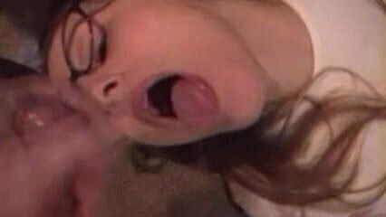 blonde swallows heavy load...