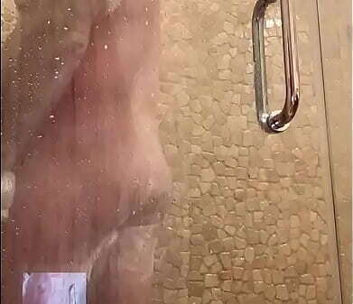 Joeyd shower naked horn soapy buttcheeks