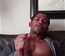 Huge black 11 inch dick stroking hard and cums everywhere..watch big cock skeet at end.!