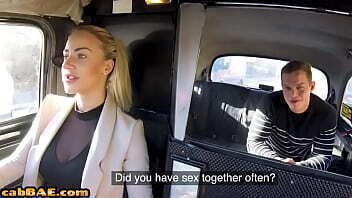 Bigboobs euro cabbie sucks and rides cock before spoon sex