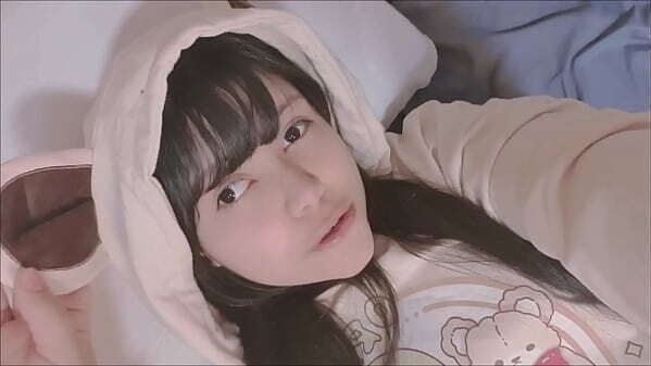 Cutie young girl massaging tiny pussy hana