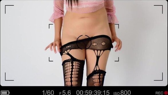 pruebo medias vagina detrás camara