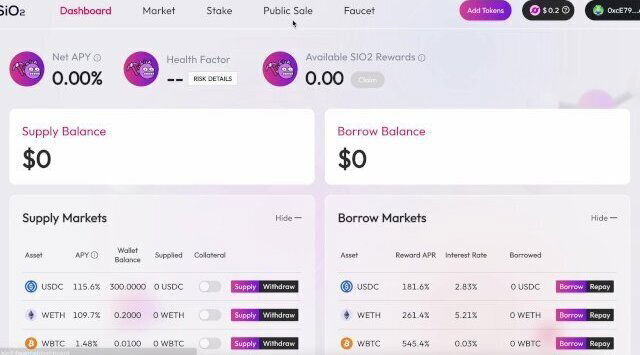 測試網正式啟動 SiO2 Finance：Polkadot Astar 上的多虛擬機借貸中心
