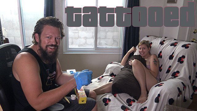 tattooed Pornstar Jamie Stone Giving Tattoos