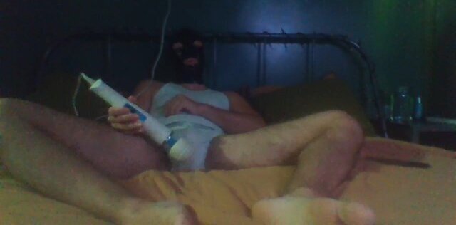 ENBY Rubber Creature Masturbating Hitachi Wand