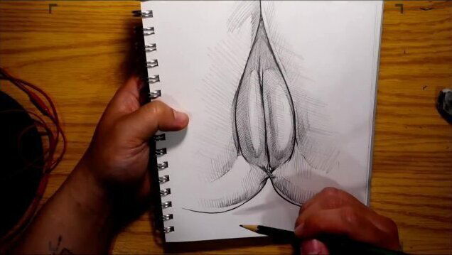 Love Open Door Pussy Drawing