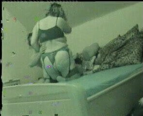 Big tits BBW Mom in black stockings Anal