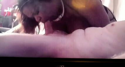 black rims, sucks gets facial.