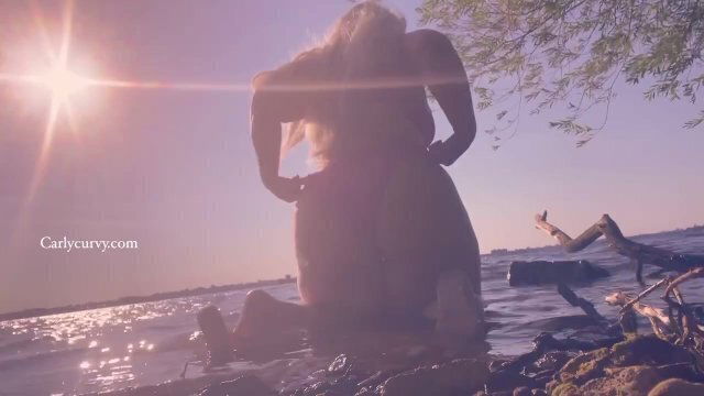 Bikini butt teasing water public beach!