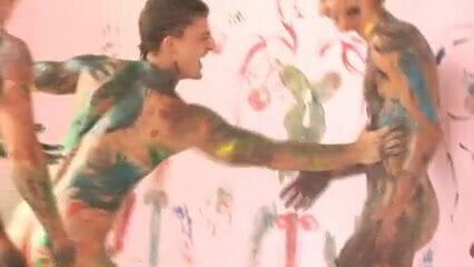 Body Paint (big cock flacid and floping)