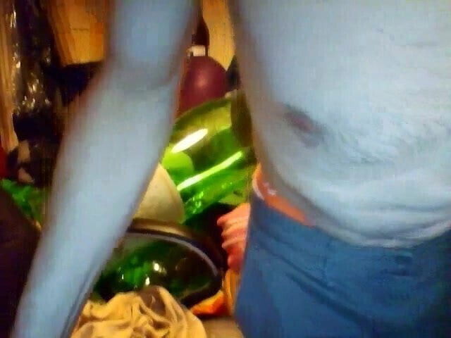 Stripping to white undies