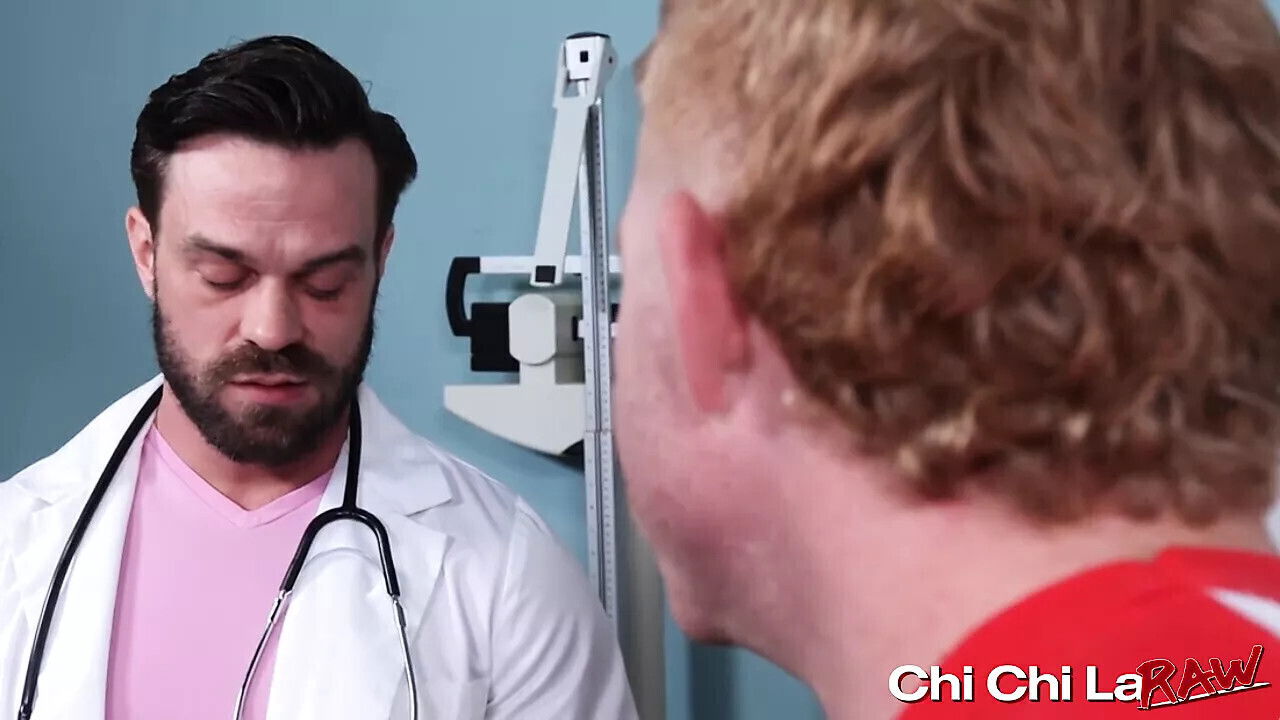 Doctor James seduces hairy blond patient Bennett Anthon
