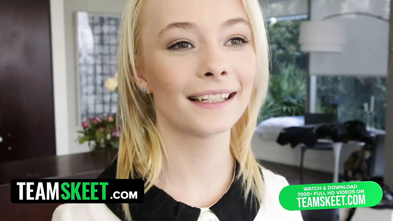 Teamskeet Super Tiny Blonde Isn't Afraid Shove Deep Down Throat