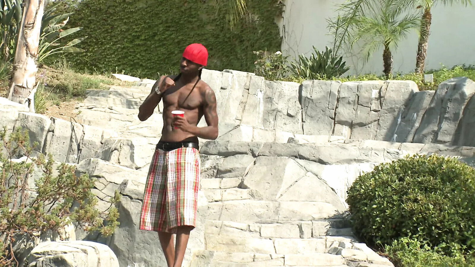 Black guys fuck blondes pool