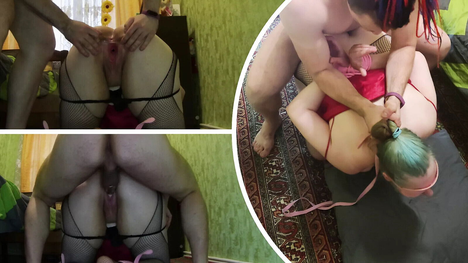 Fucked bound mistress with pussy with bdsm style.