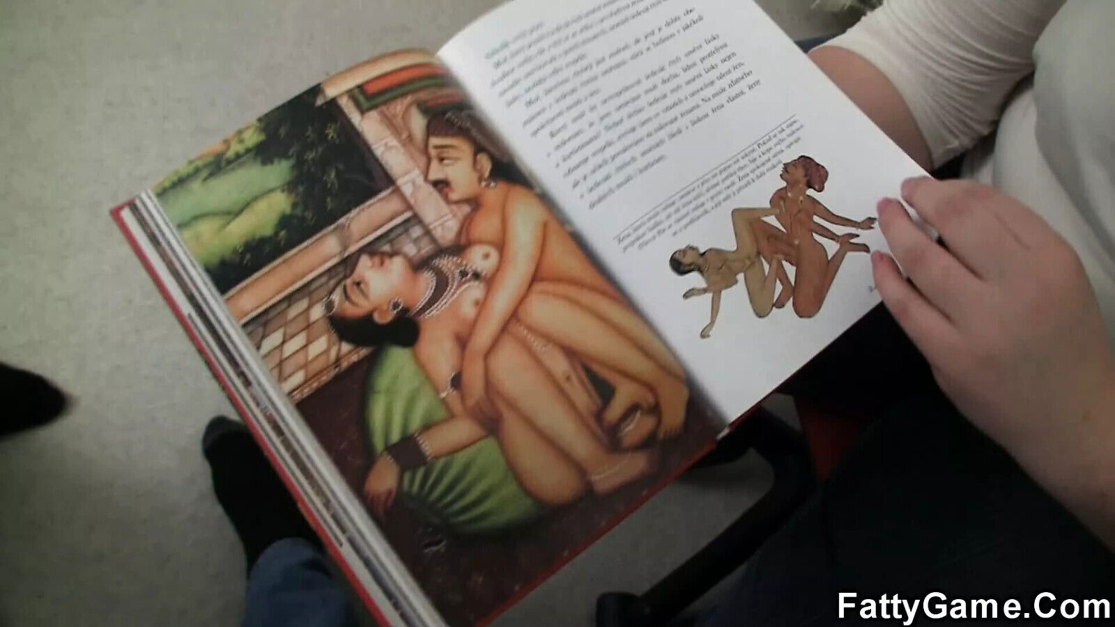 belly fatty swallows dick before