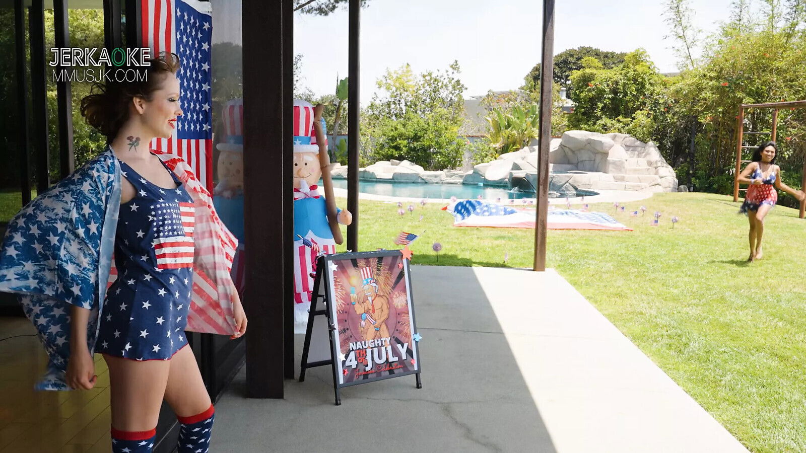 Jerkaoke Aliya Brynn, Kate Bloom, Ember Snow Celebrate July Sexiest Possible