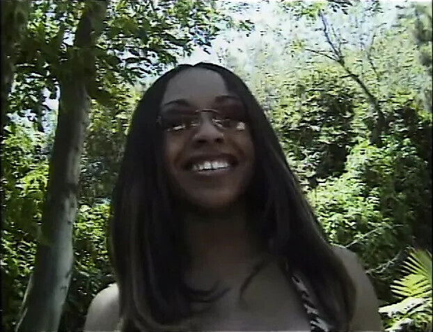 ebony chick moans pleasure juicy cunt banged hard