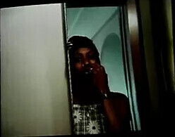 Chocolate rubs pussy while deep throating hard white then fucks