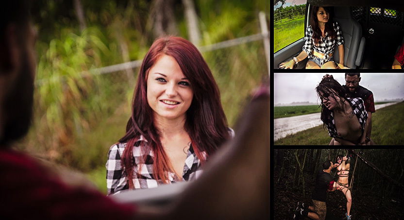 Kaisey Dean Begs for Ride & Receives Domination, Rope Bondage & Outdoor Rough Sex - HelplessTeens