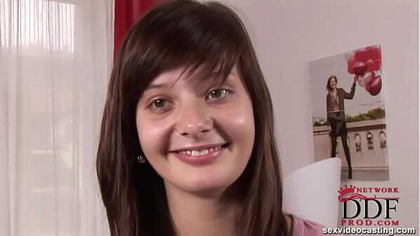 Young girl reveals naked body