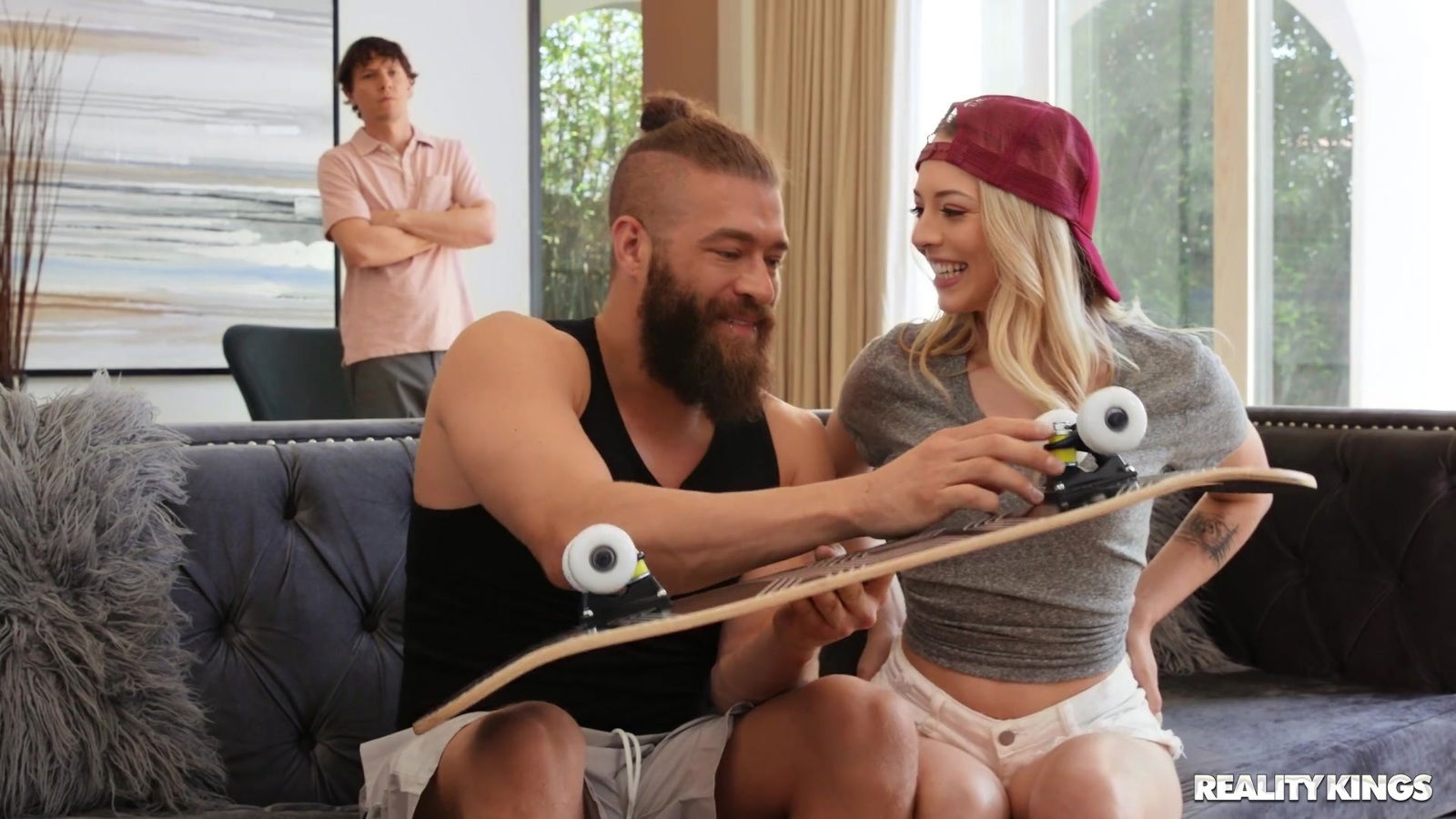 Blonde Larimar moans while being penetrated