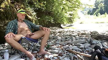 bear with beer bating nudist canyon