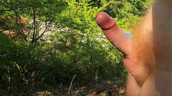 Masturbating nude public busy railway