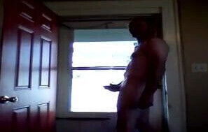 Masturbating at the windows as x ars drive by