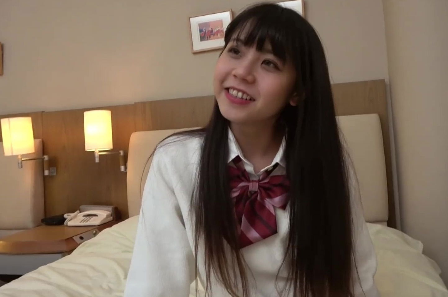 Asian teen school uniform swallows gets slit nailed hard