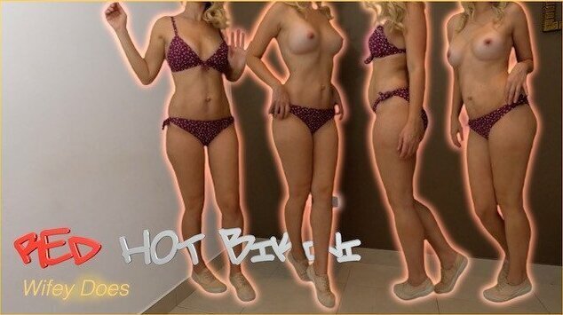 Wife Bikini Strip Tease BEST @wifeydoespremium
