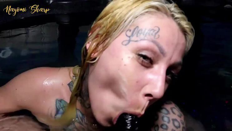 Nayomi Sharp Fucks TransGirl Stacey Sapphire with strap-on