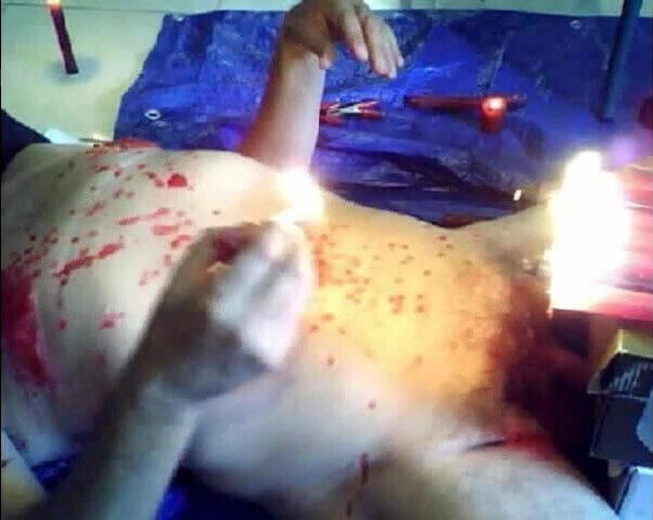 Orgy of candles and was. Fat man