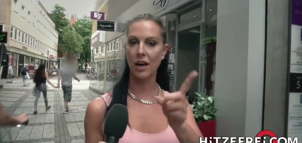 German busty milf picks street fucks outdoor hookup