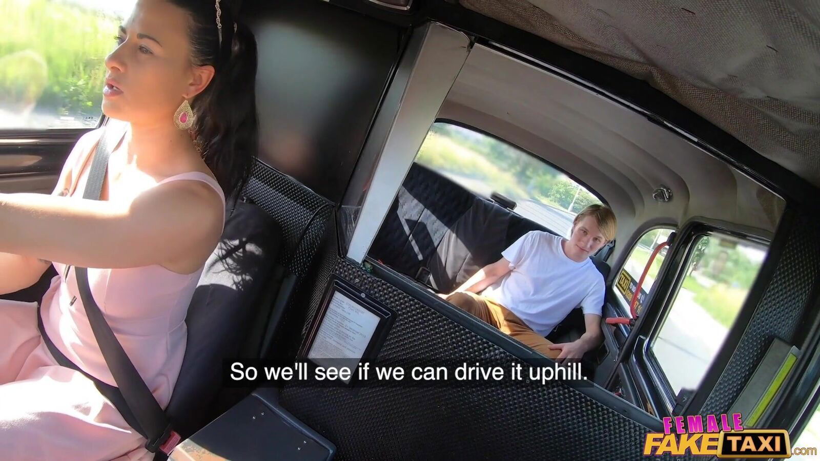 Female Fake Taxi Young Stud Fucks MILF Driver Robi Dane