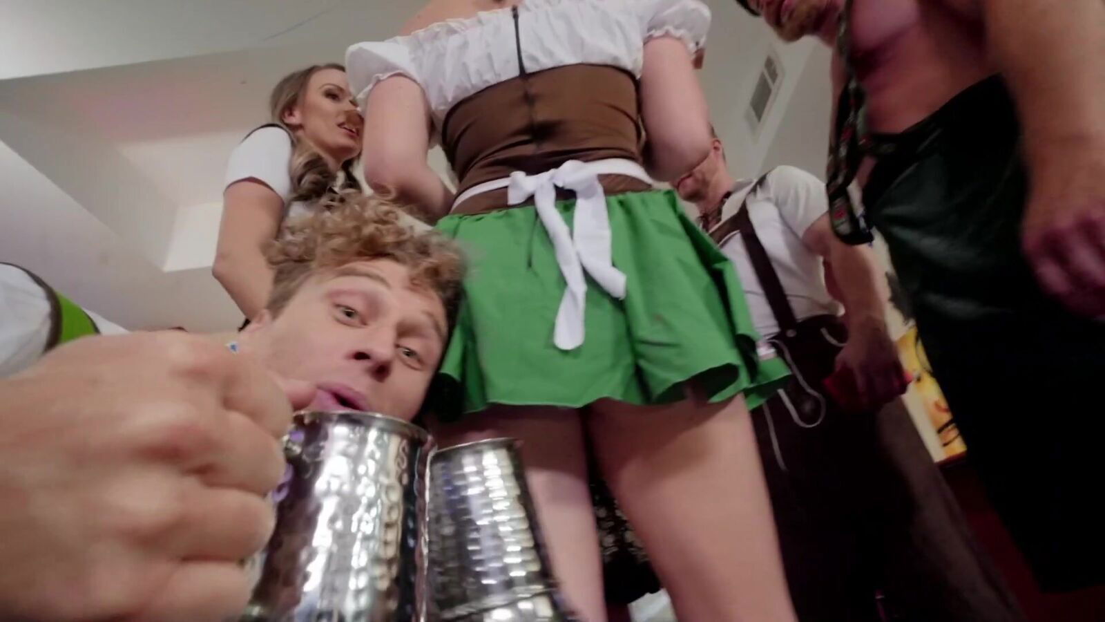 Curly-haired fucks passionate sluts same time