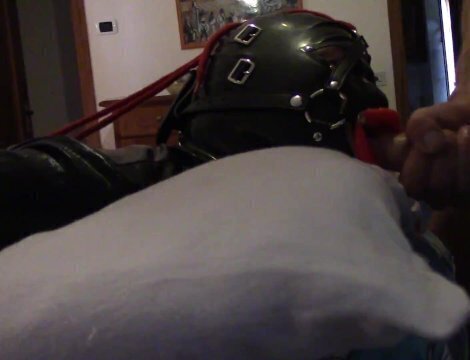 close view wife taking down throat with open mouth