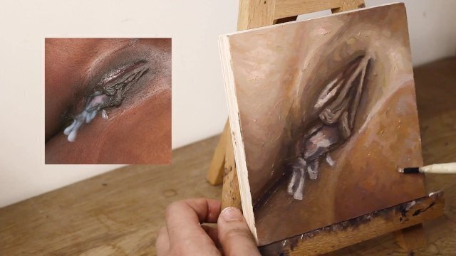 PAINTING EPISODE Right Thigh Done