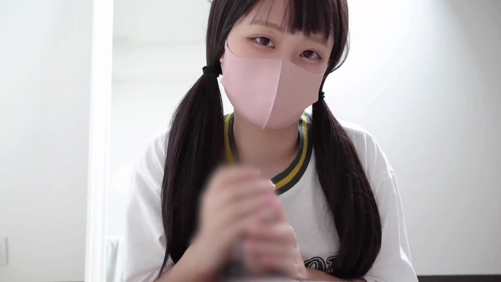 Japanese girlfriend gives Edging Handjob (censored)