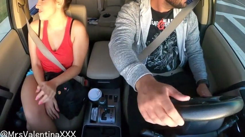 seduced Uber driver sucked hidden
