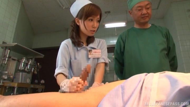 Japanese nurse enjoys while getting dicked Minami Kojima